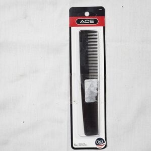 Ace Comb 7 Inch Black Classic Styling Tool For Men And Women Pocket Comb